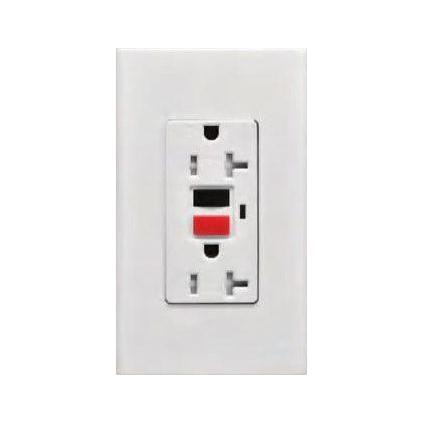 Omni WGFCI-201-PK 2-Gang GFCI Safety Outlet Ground Fault in White Plate 20A (Wide Series) | Omni by KHM Megatools Corp. Omni WGFCI-201-PK 2-Gang GFCI Safety Outlet Ground Fault in White Plate 20A (Wide Series) | Omni by KHM Megatools Corp.